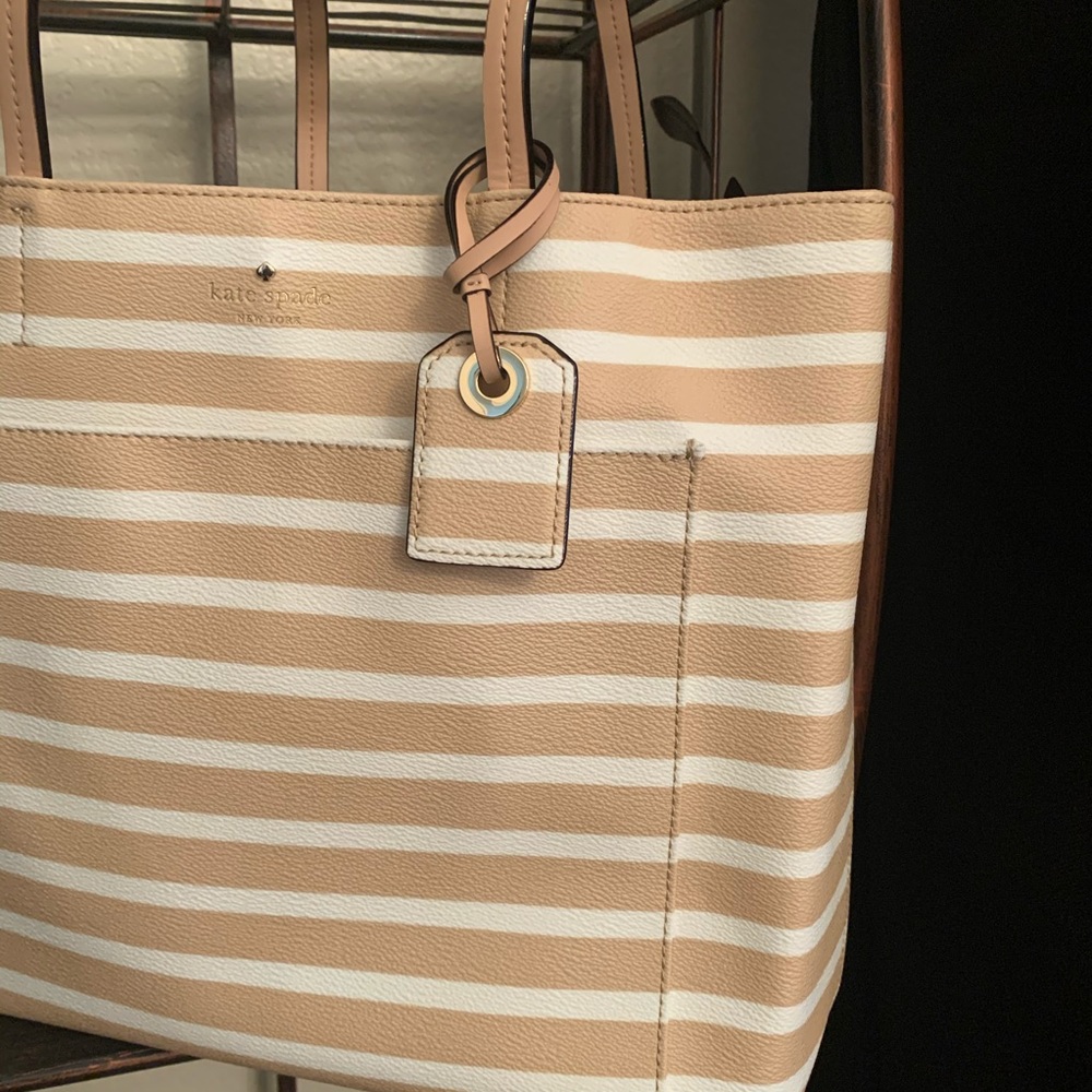 🔴 SALE Hyde lane stripe Kate spade tote Riley - Picture 3 of 8